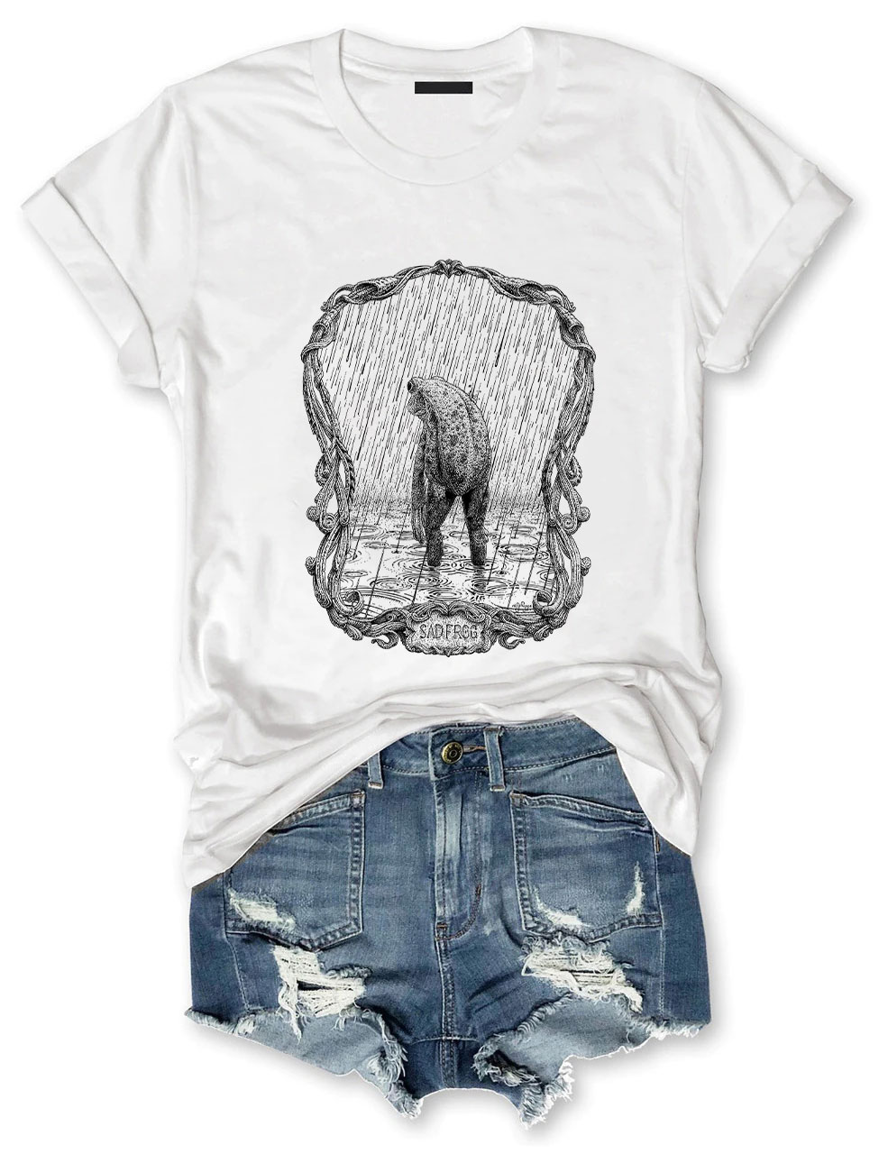 Sad Frog Funny T-Shirt