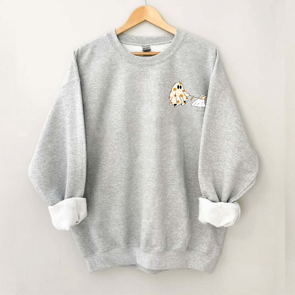 Сute Ghost Dog Halloween Sweatshirt