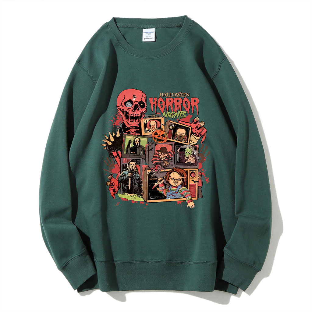Halloween Horror Nights Spooky Movie Party Funny Sweatshirt