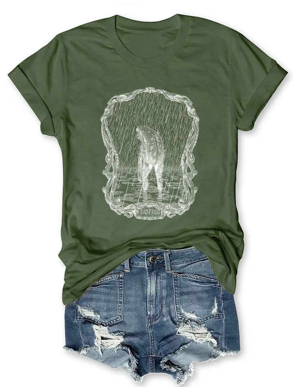 Sad Frog Funny T-Shirt