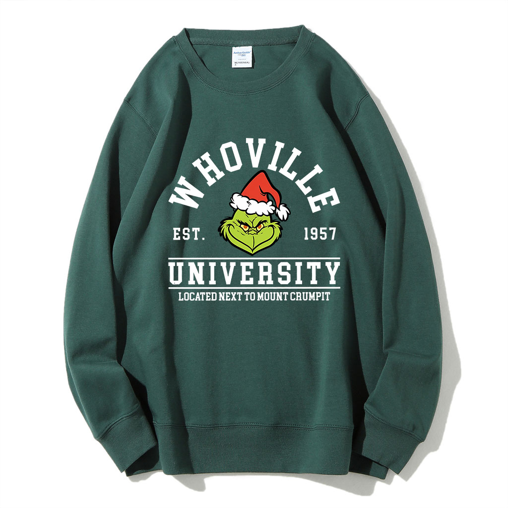 Vintage Christmas Whoville University Est 1957 Funny Sweatshirt