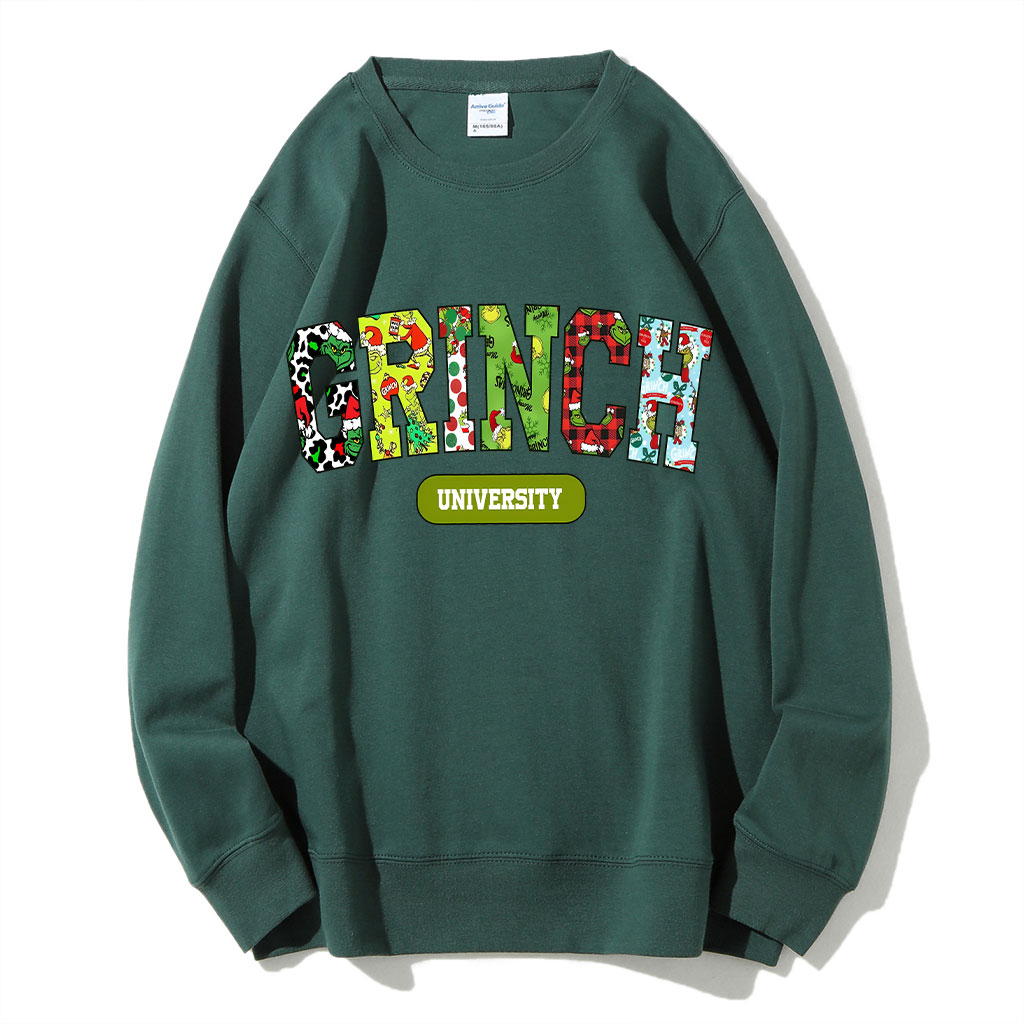 Grinch University Christmas Funny Sweatshirt