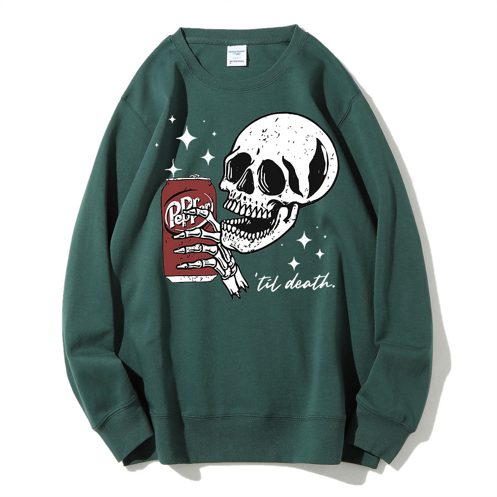 Till Death Dr. Pepper Skeleton Sweatshirt