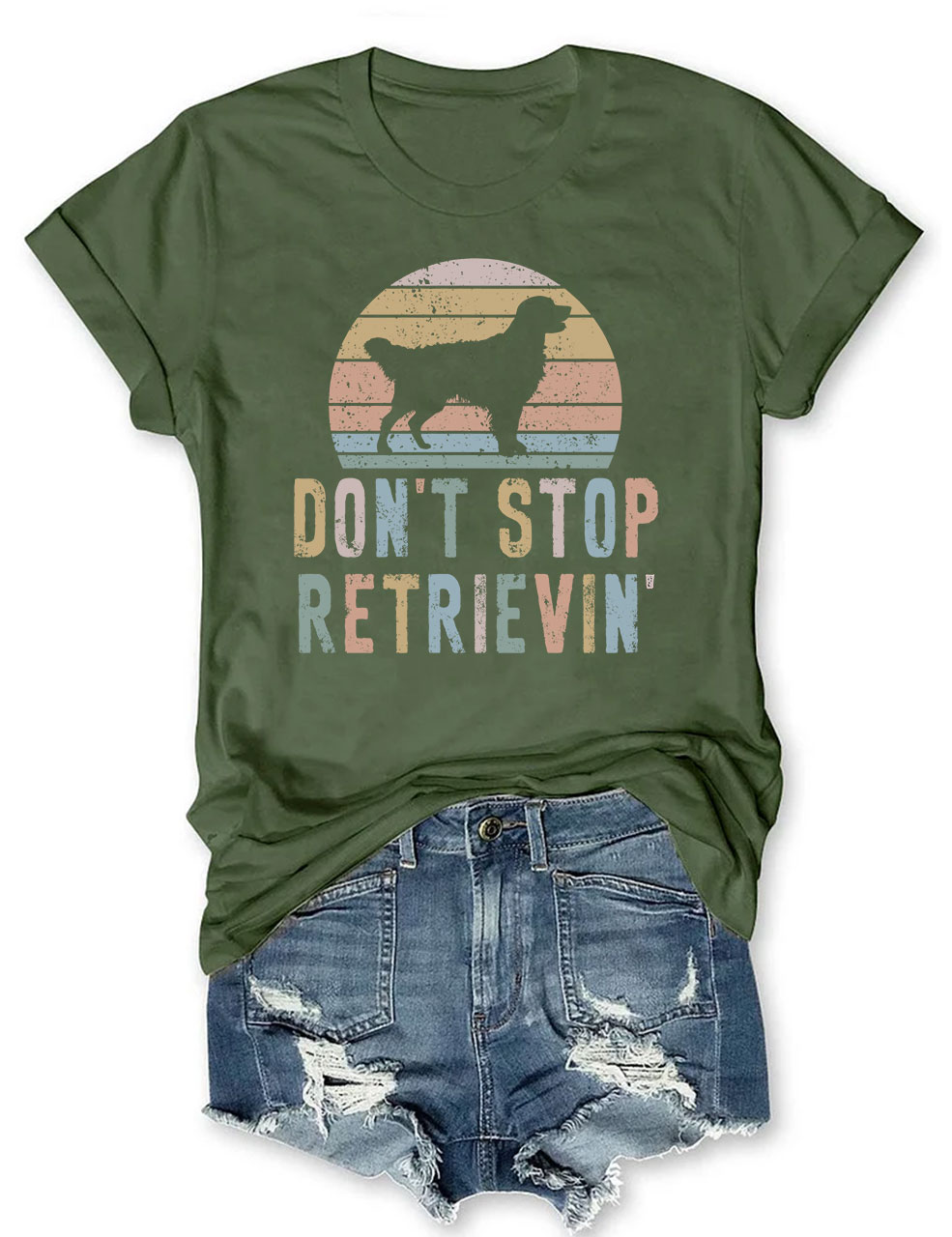 Don't Stop Retrievin Golden Retriever T-shirt