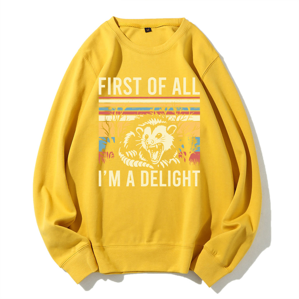 First of All, I'm a Delight Sweatshirt