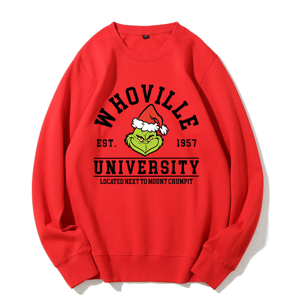 Vintage Christmas Whoville University Est 1957 Funny Sweatshirt