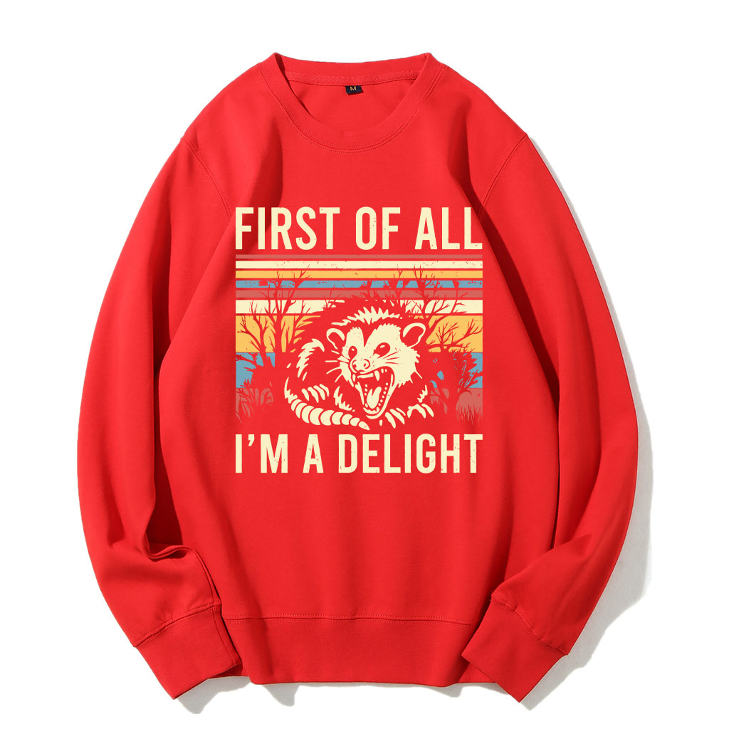 First of All, I'm a Delight Sweatshirt
