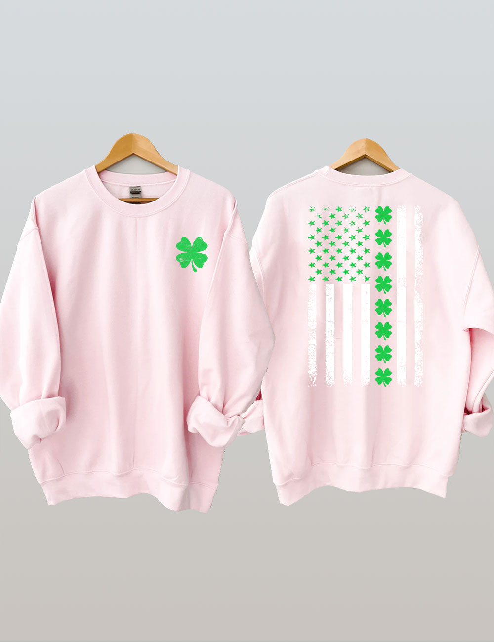 St. Patrick's Day American Flag Sweatshirt