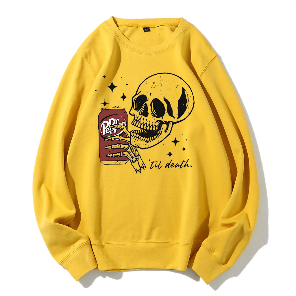 Till Death Dr. Pepper Skeleton Sweatshirt