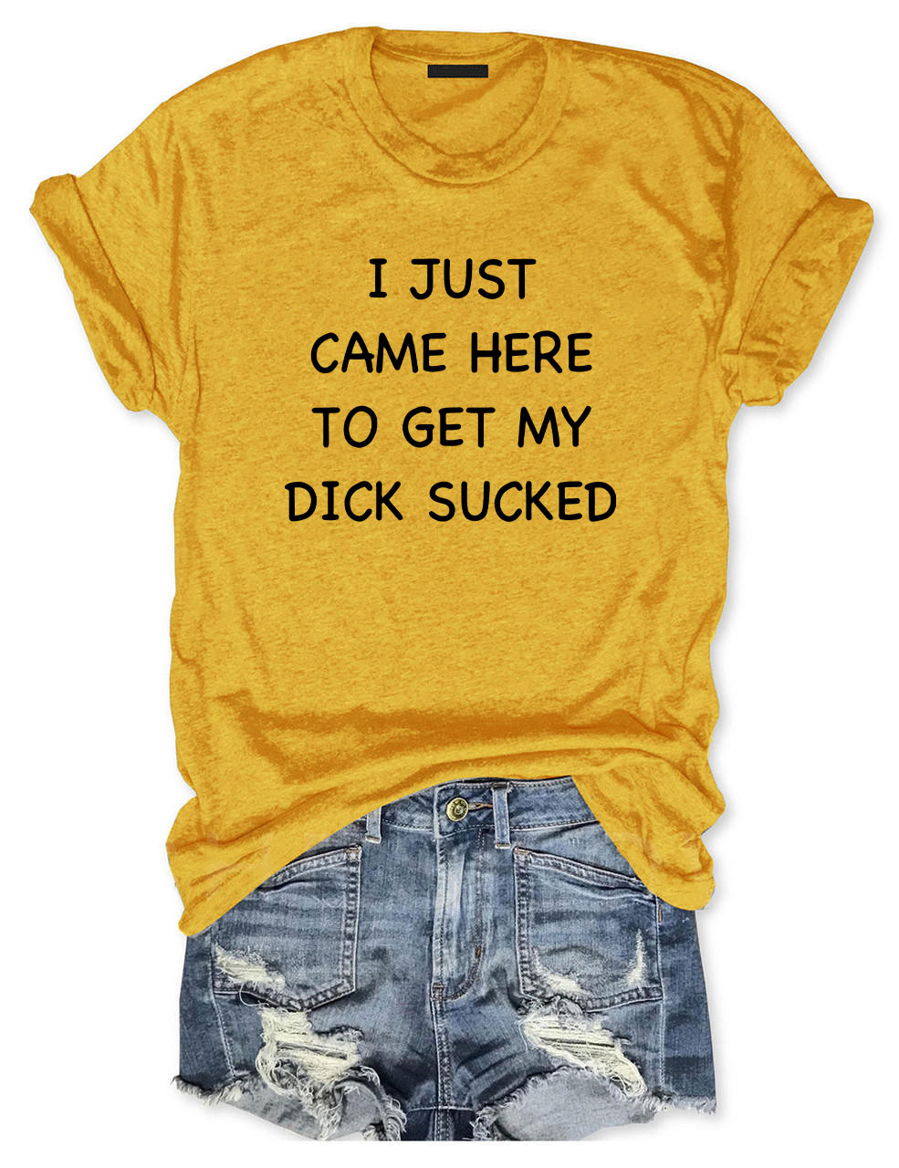 I Just Came Here To Get My Di*k Sucked Funny T-Shirt