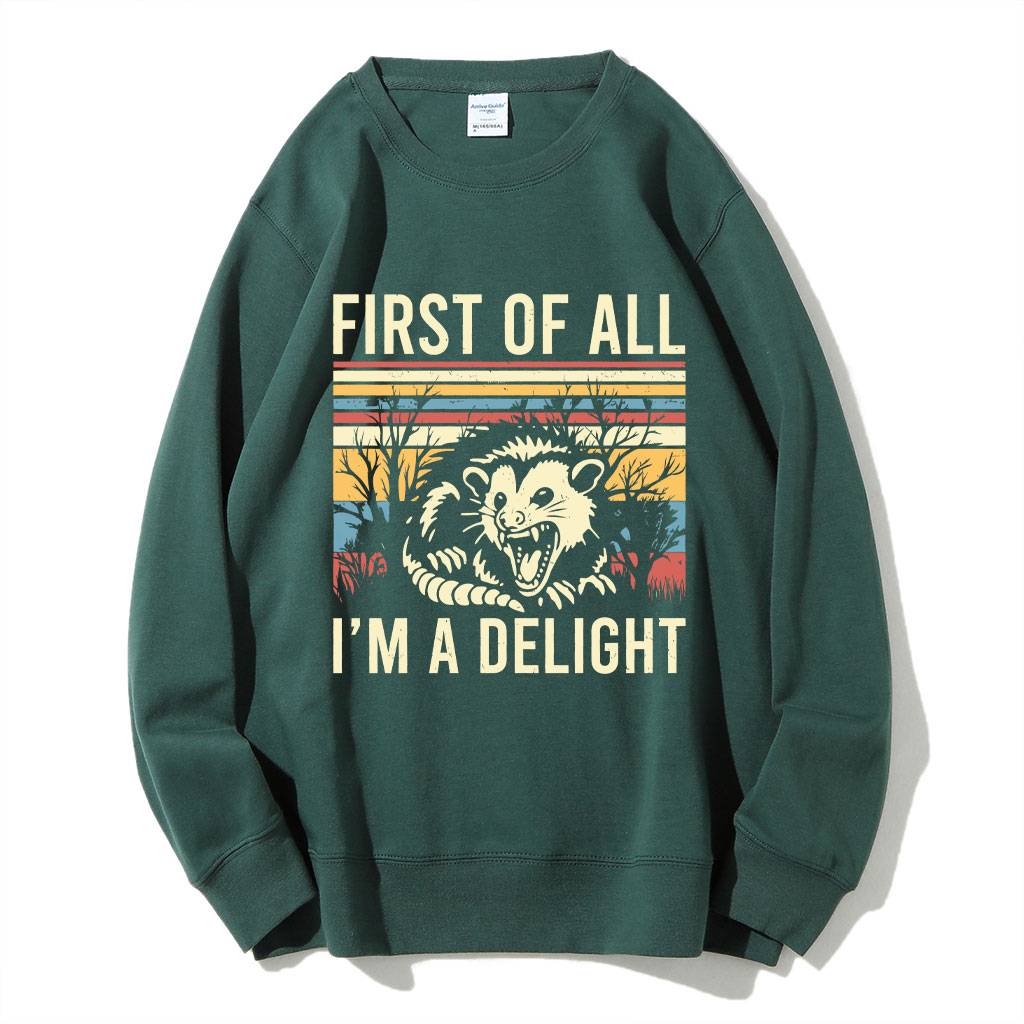 First of All, I'm a Delight Sweatshirt
