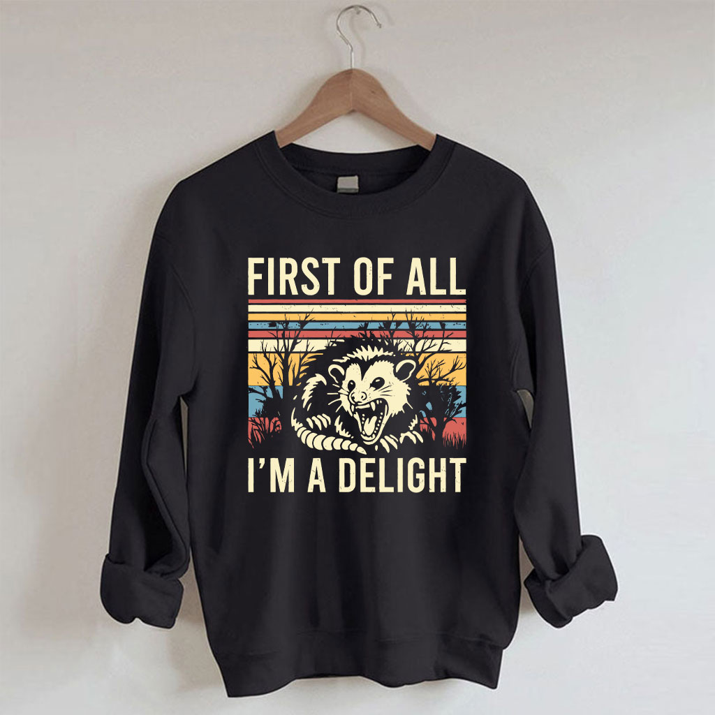 First of All, I'm a Delight Sweatshirt