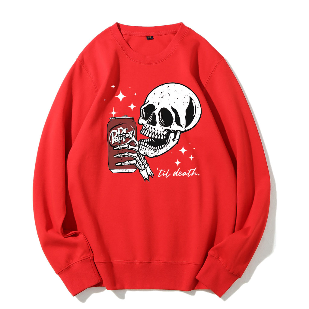 Till Death Dr. Pepper Skeleton Sweatshirt