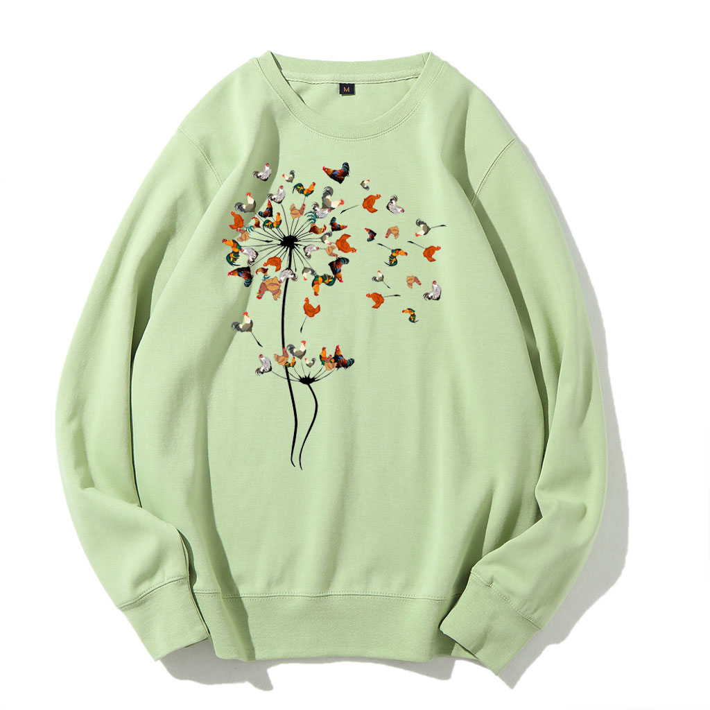 Dandelion Chicken Flower Sweatshirt