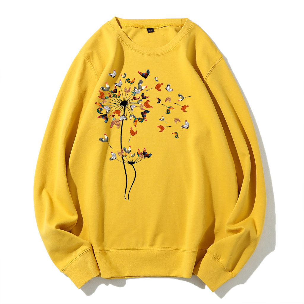Dandelion Chicken Flower Sweatshirt