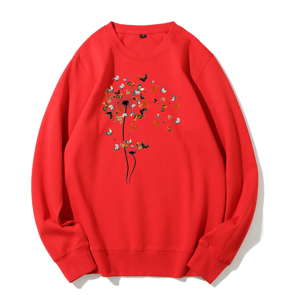 Dandelion Chicken Flower Sweatshirt