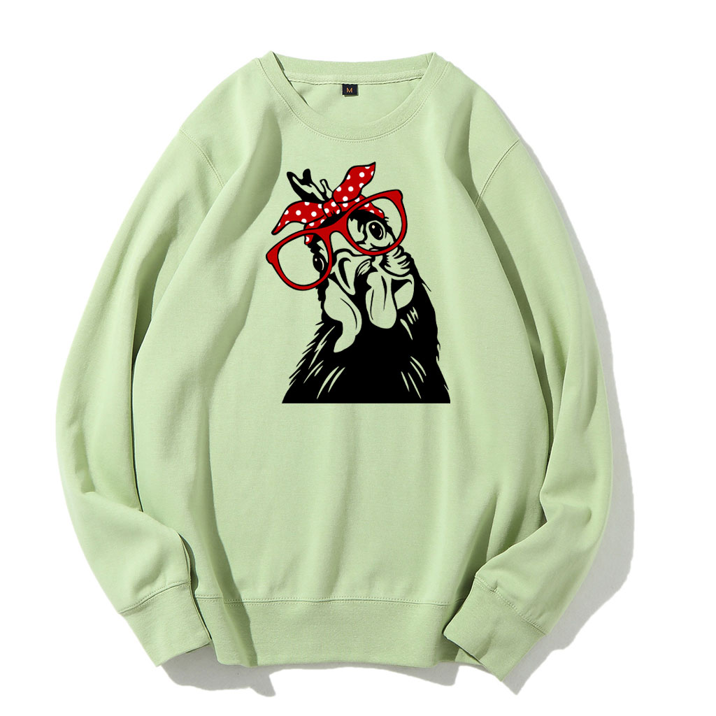 Chicken With Bandana Glasses Sweatshirt