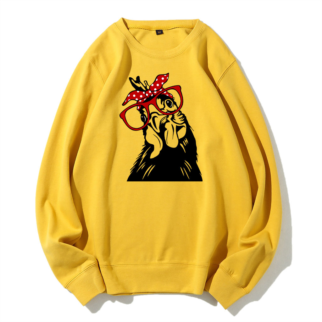 Chicken With Bandana Glasses Sweatshirt