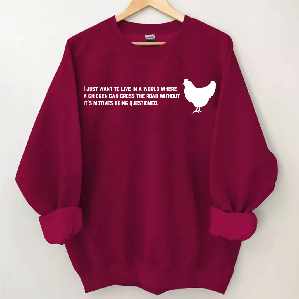 Funny Farmer Chicken Sweatshirt