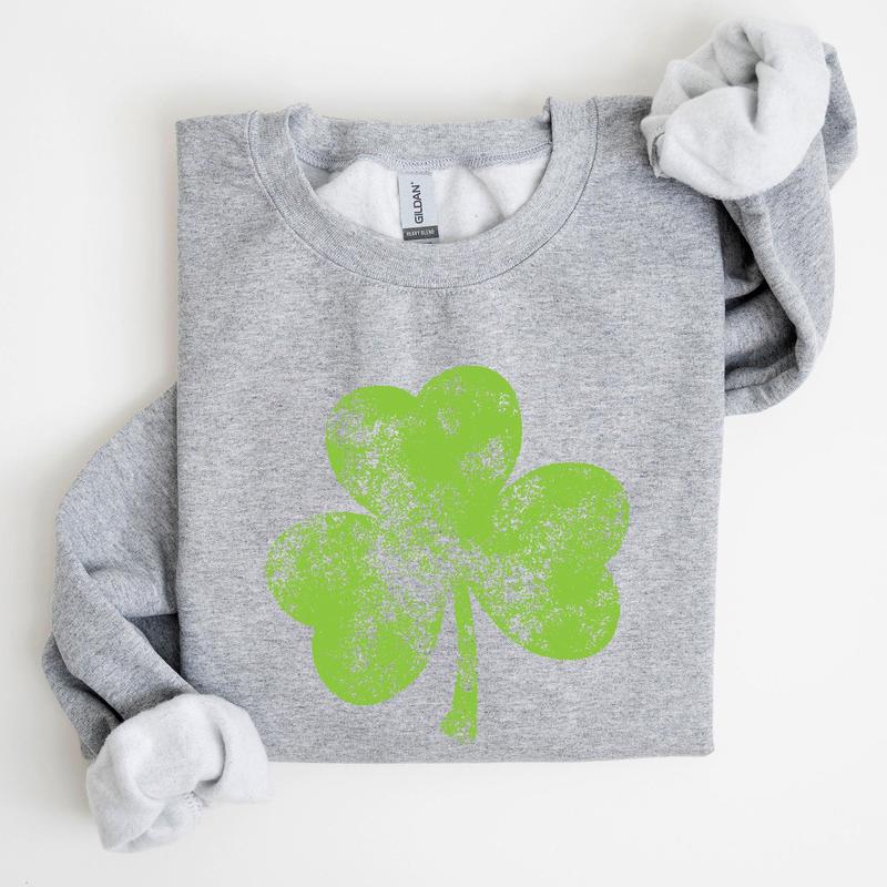 Vintage Shamrock, St Patrick's Day Sweatshirt