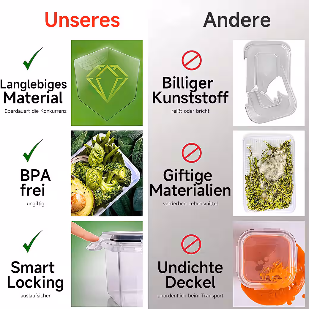 Frischhaltedose 24er Dosen Set mit Deckel Vorratsdosen Aufbewahrungbox