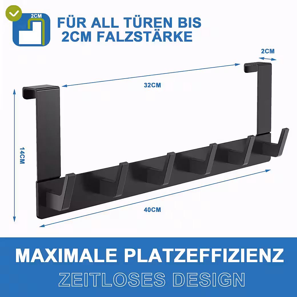 Ohne bohren Türhaken zum Einhängen, Kleider- & Handtuchhaken