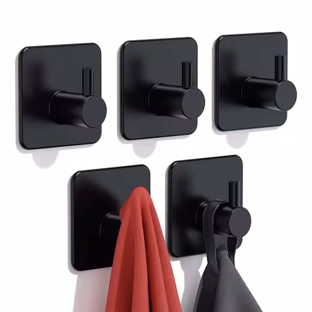 Edelstahl Handtuchhaken Bad ohne Bohren, 5er/10er Set