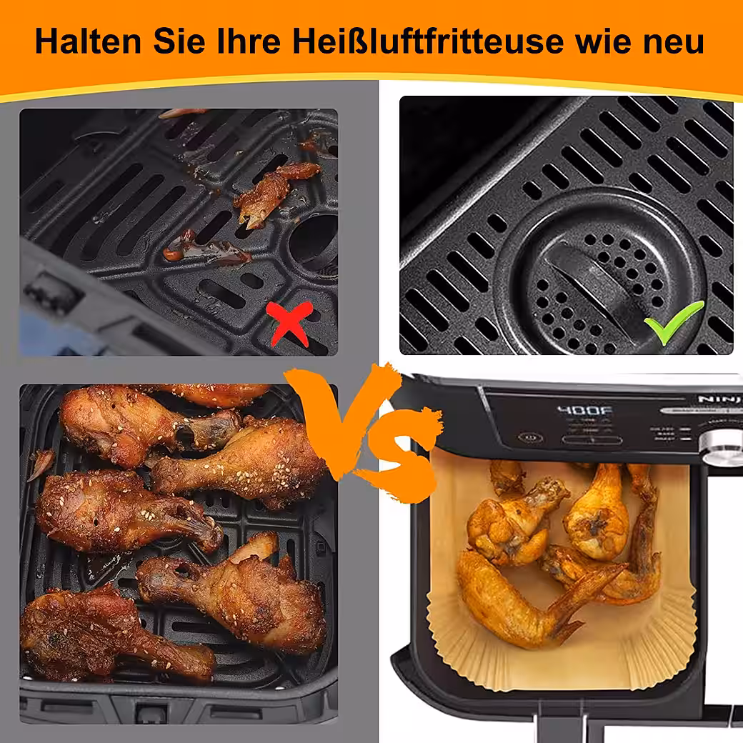 Backpapier Zubehör für Ninja Airfryer AF300EU AF400EU