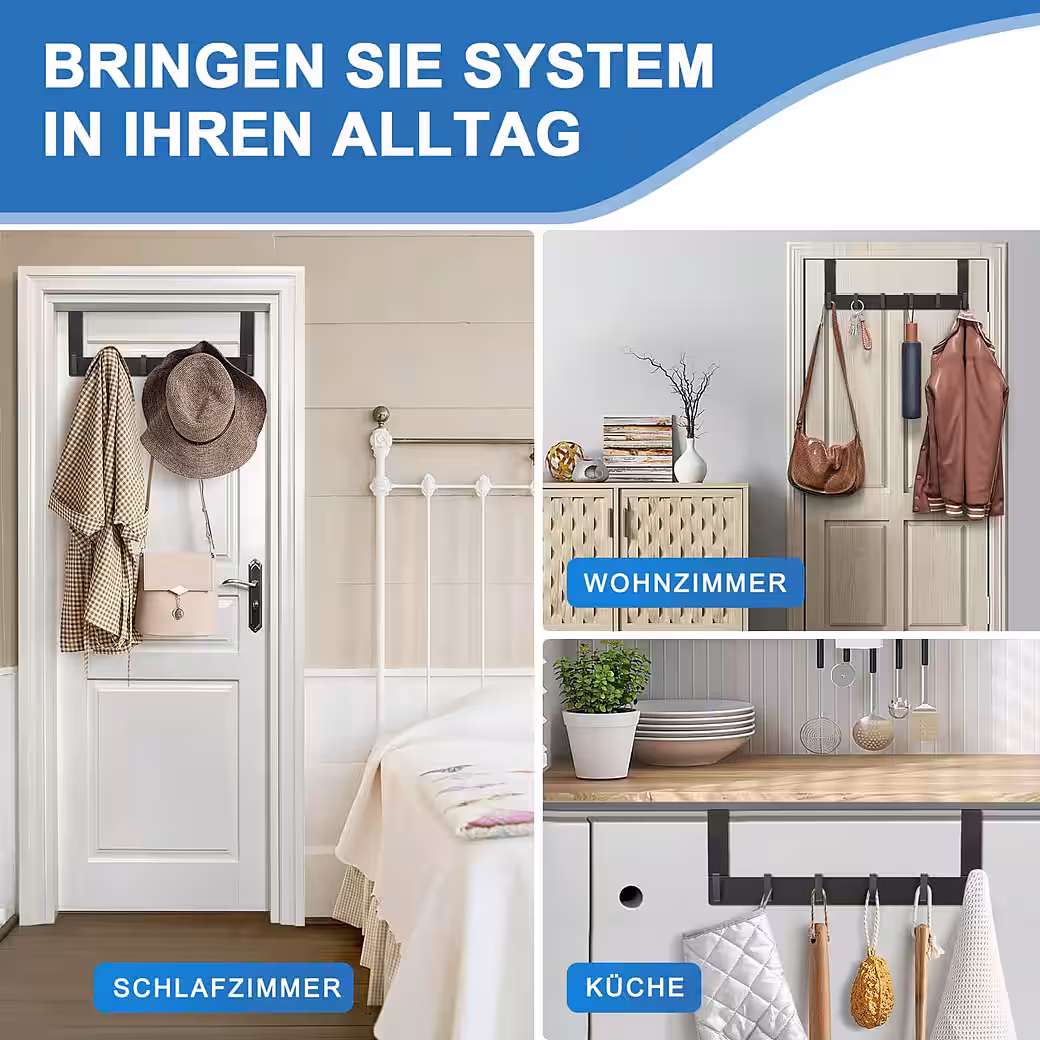 Ohne bohren Türhaken zum Einhängen, Kleider- & Handtuchhaken