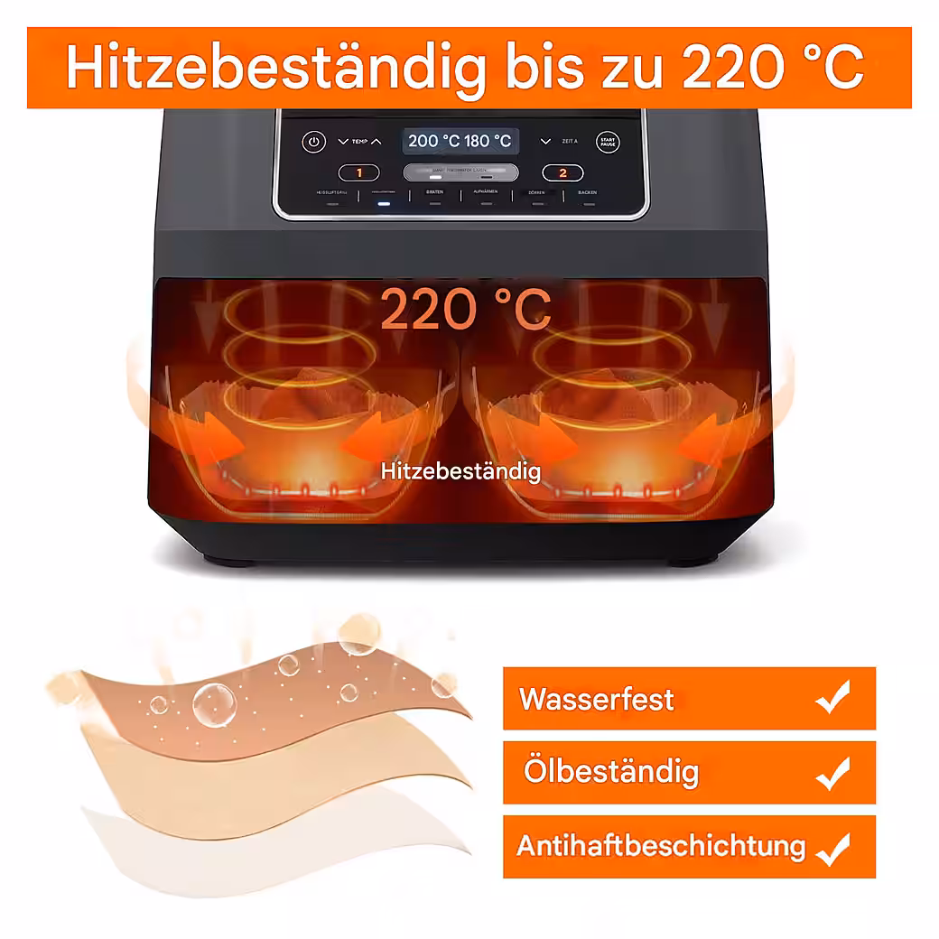 Backpapier Zubehör für Ninja Airfryer AF300EU AF400EU