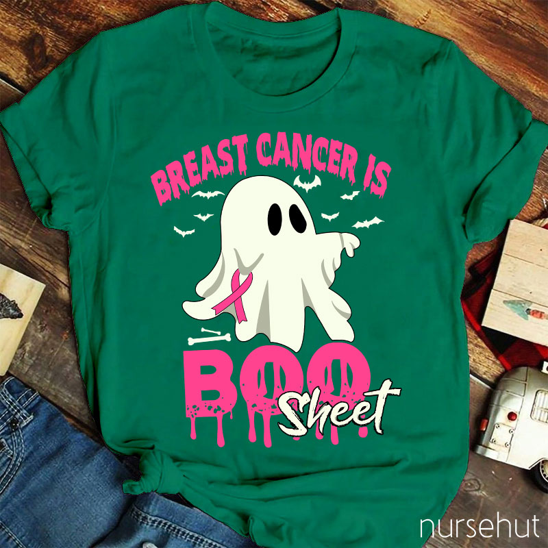 Breast Cancer Is Boo Sheet Nurse T-Shirt