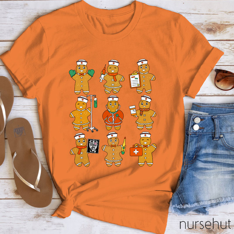 Gingerbread Man Nurse T-Shirt