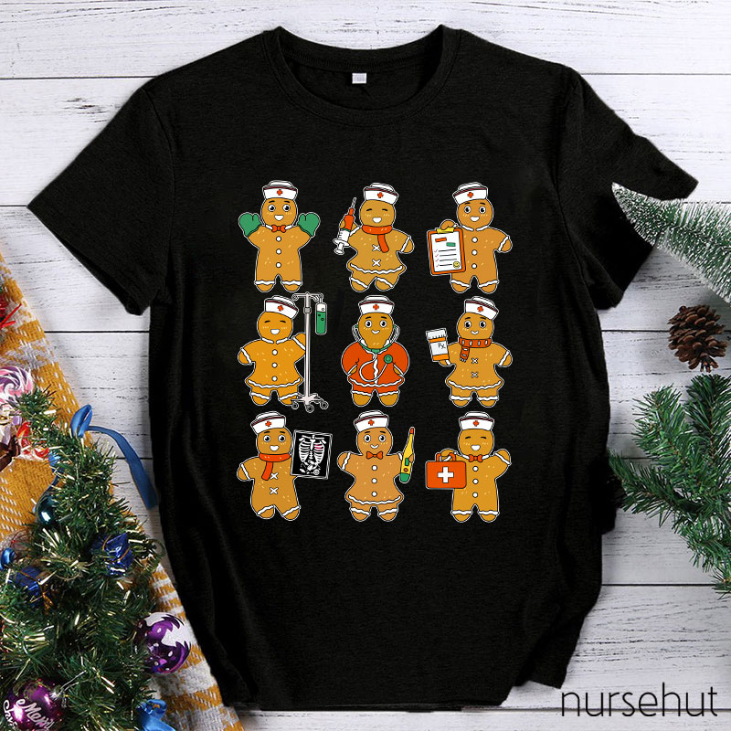 Gingerbread Man Nurse T-Shirt