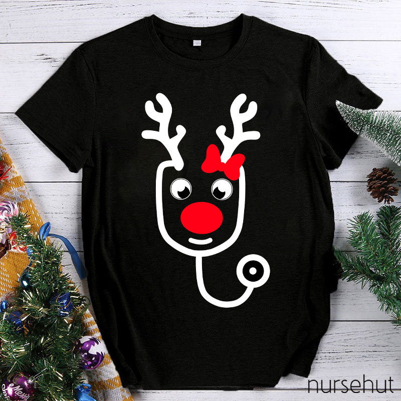 An Elk Stethoscope Nurse T-Shirt