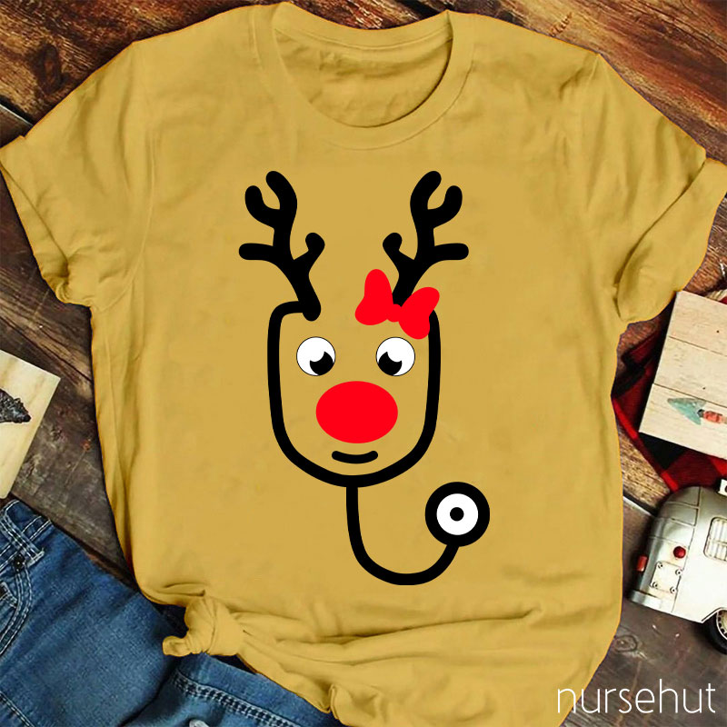 An Elk Stethoscope Nurse T-Shirt