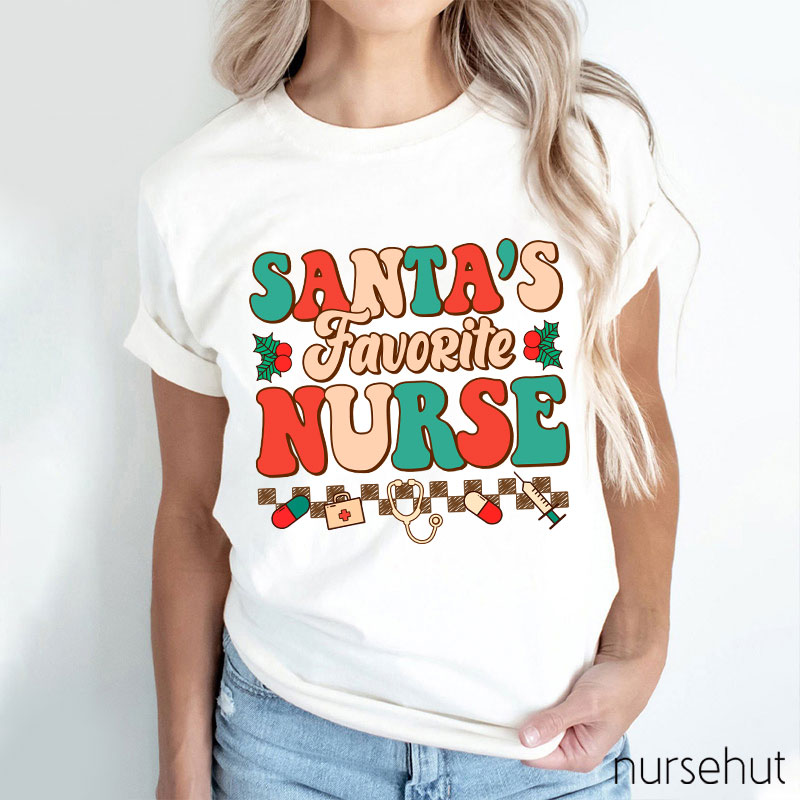 I'm Santa's Favorite Nurse T-Shirt