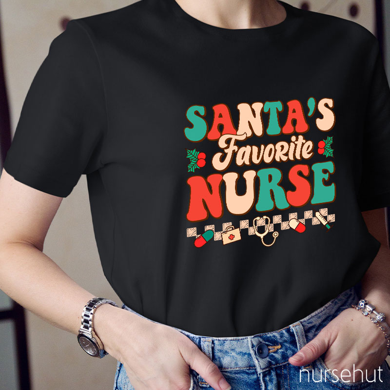 I'm Santa's Favorite Nurse T-Shirt
