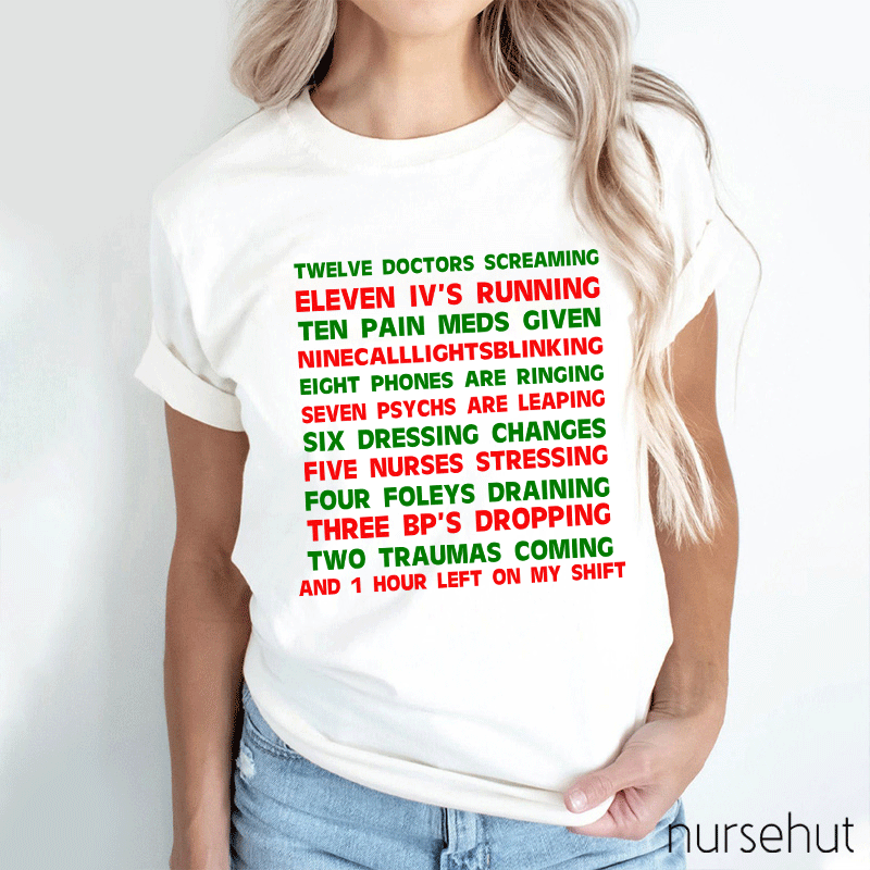 Christmas Countdown Nurse T-Shirt