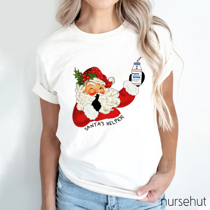 Santa's Helper Nurse T-Shirt