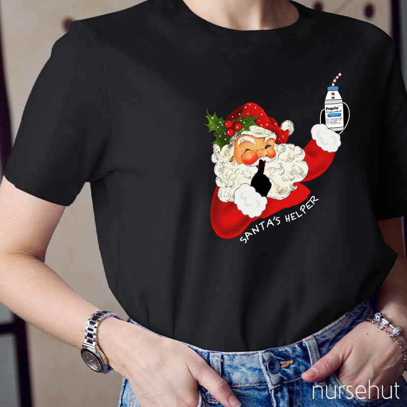 Santa's Helper Nurse T-Shirt
