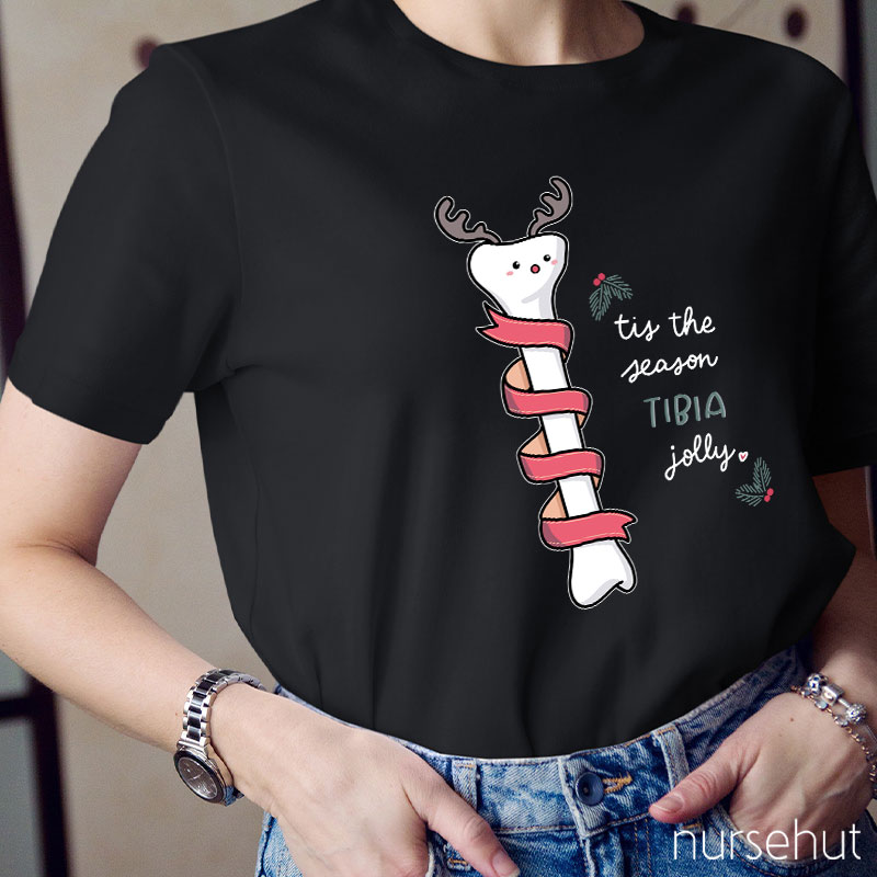 Tis The Season Tibia Jolly Nurse T-Shirt