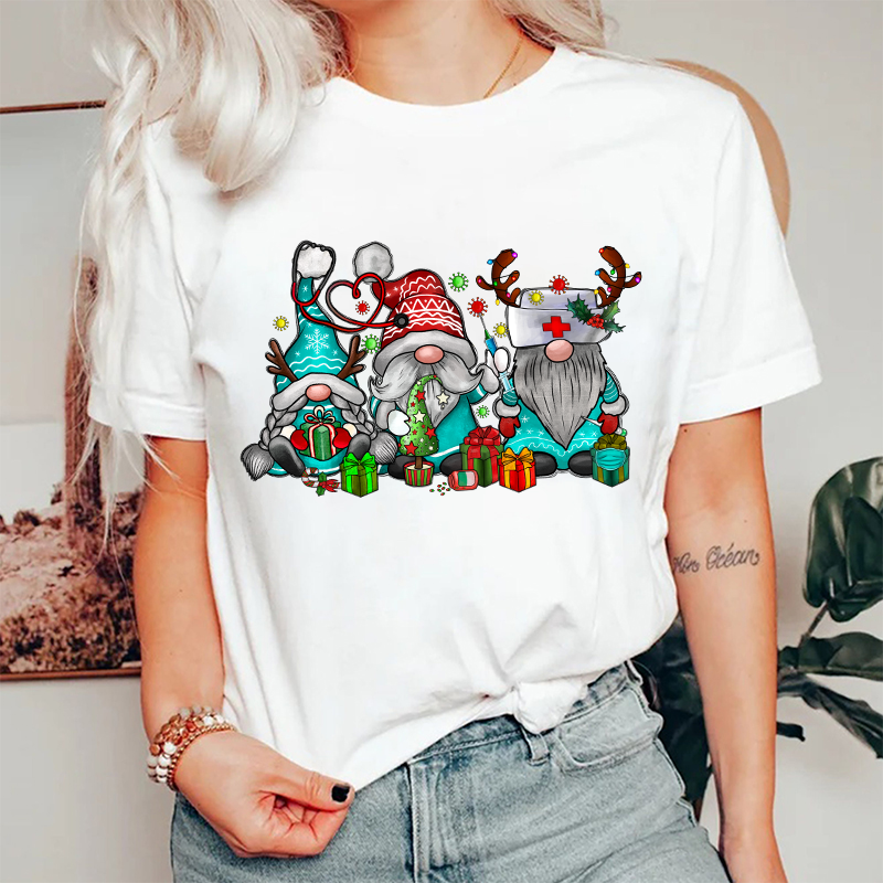 Christmas Gnome Nurse T-Shirt