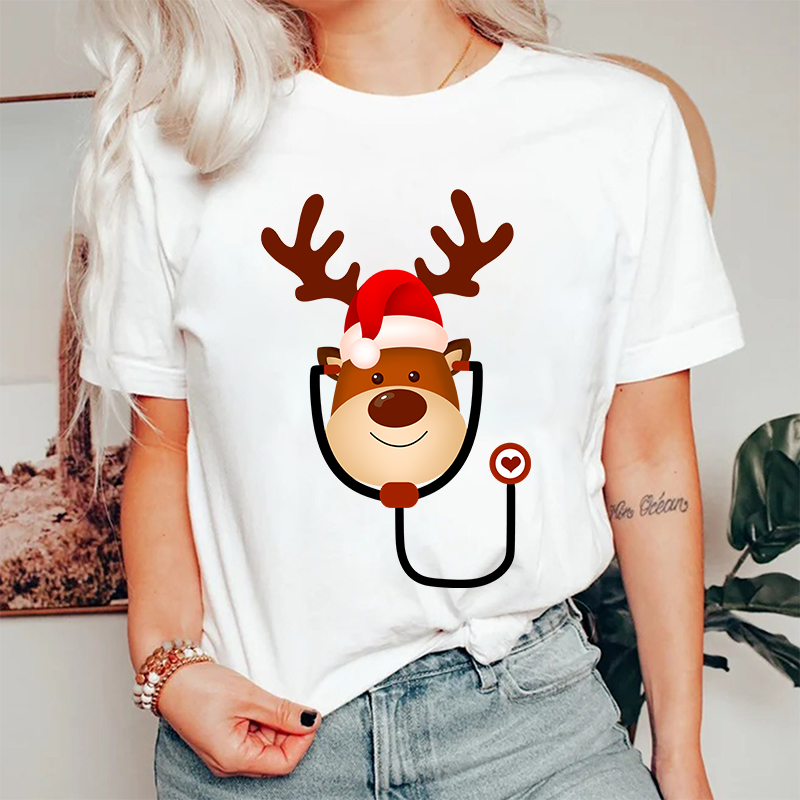 Elk With A Stethoscope Nurse T-Shirt