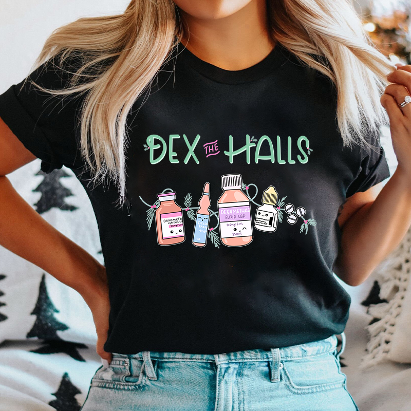 Dex The Halls Nurse T-Shirt