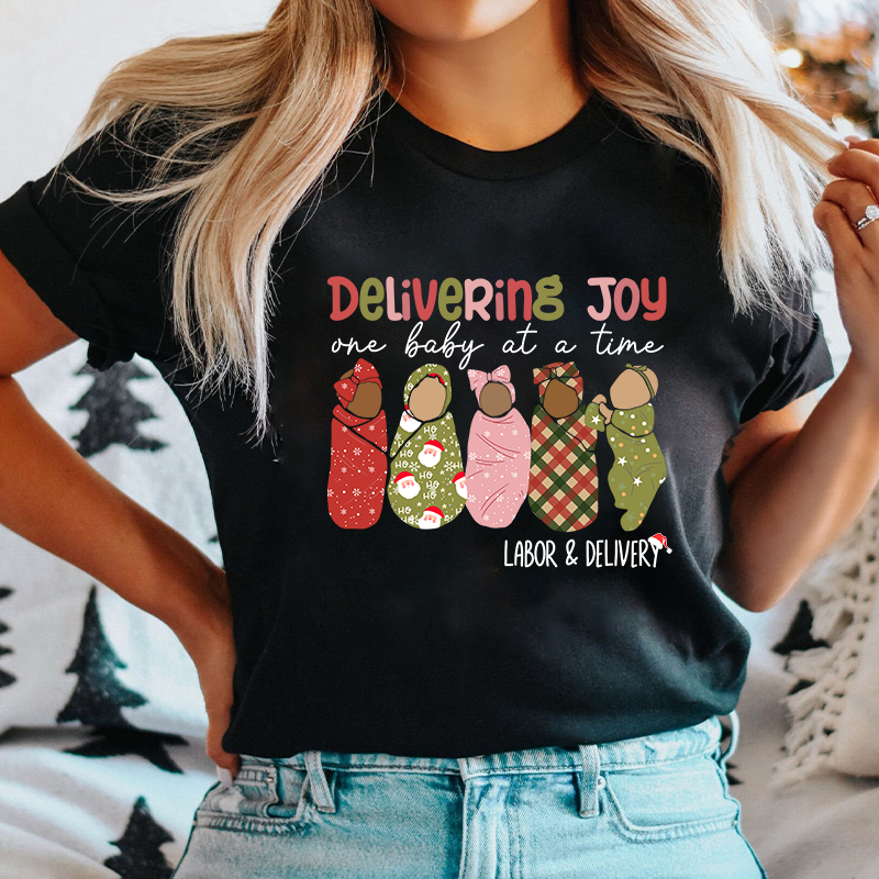 Delivering Joy One Baby At A Time Nurse T-Shirt