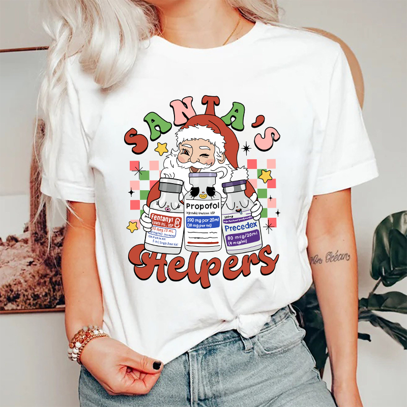 Santa's Helpers Nurse T-Shirt