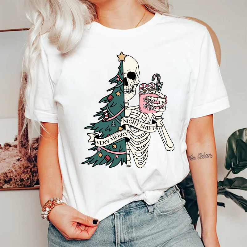 Very Merry Night Shift Nurse T-Shirt