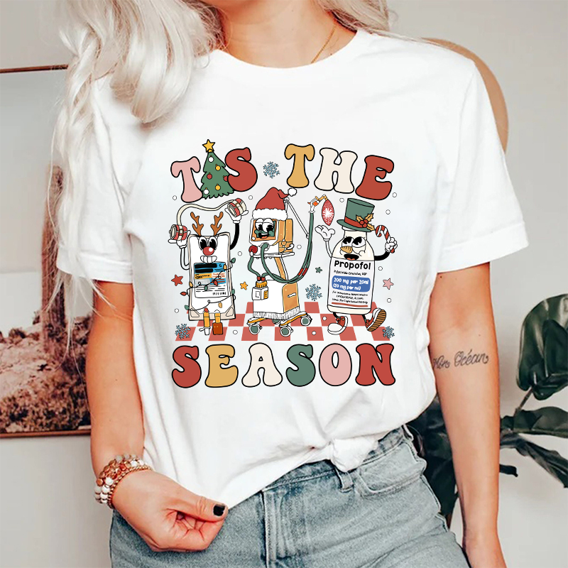 Tis The Season Christmas Nurse T-Shirt