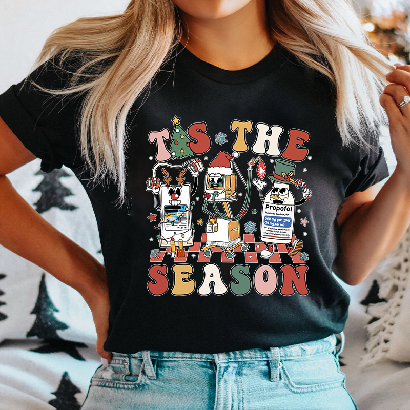 Tis The Season Christmas Nurse T-Shirt