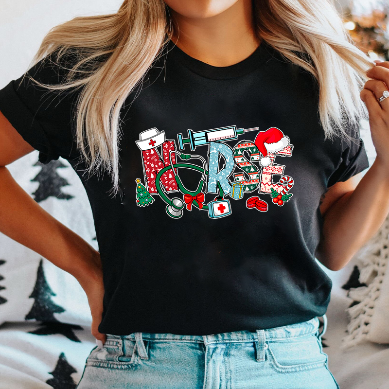Christmas Crew Nurse T-Shirt